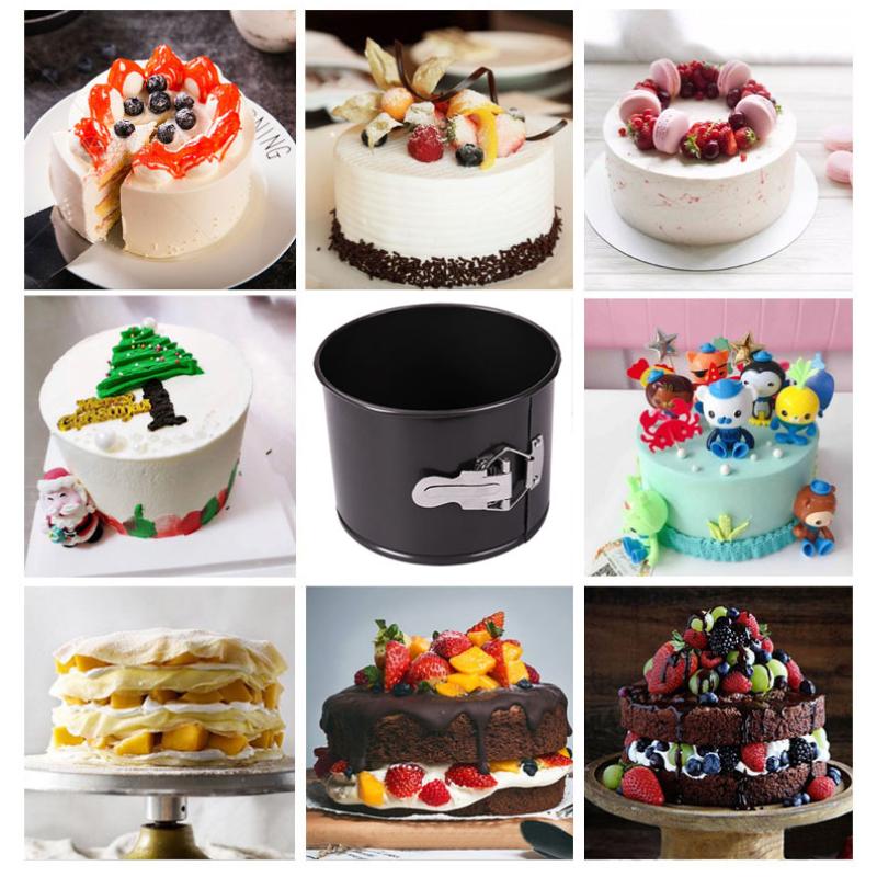 Removable Bottom Kitchen Accessories Carbon Steel Cakes Molds Round Cake Pan Ring Bakeware Non-Stick Bake Mould High Performance