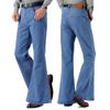 Джинсы мужские мужские модные ретро большие расклешенные брюки свободные джинсовые расклешенные брюки