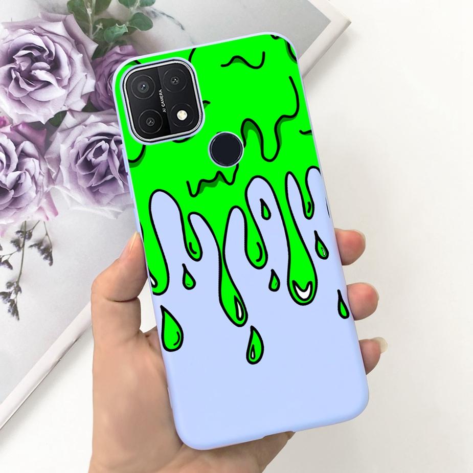 For Oppo A15 Case Oppo A15s CPH2179 Cute Fashion Candy Painted Cover Soft TPU Phone Case For Oppo A15 A 15 s OppoA15 Full Bumper