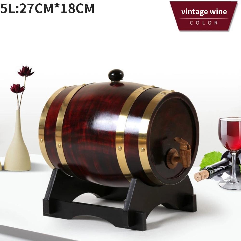 Домашнее пивоваренное деревянное винное бочонок сосновое пивоваренное оборудование для красного вина пивной бочонок кран дозатор ромовый горшок виски вино своими руками 1,5/3 л барный инструмент