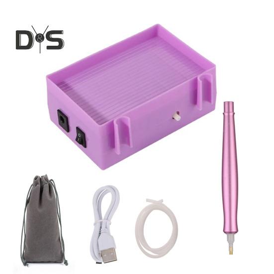 Электрическая ручка для алмазного искусства, перезаряжаемая вакуумная ручка, инструмент для искусственного алмазного искусства с сумкой для хранения для рукоделия в области алмазного искусства