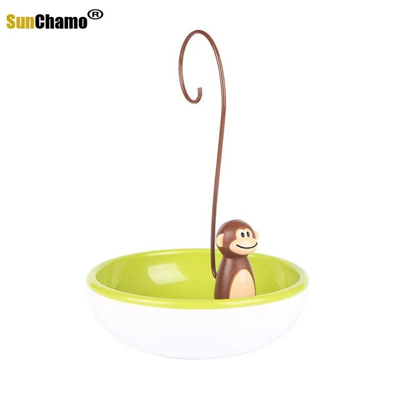 Креативная подставка для бананов в виде обезьяны, фруктовая чаша, контейнер для закусок с герметичной крышкой, органайзер для хранения на кухне