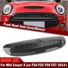 1 Set For Mini Cooper S JCW F54 F55 F56 F57 2014-UP ABS Gloss Black Front Engine Bonnets Hood Scoop Air Outlet Vent Cover Trim