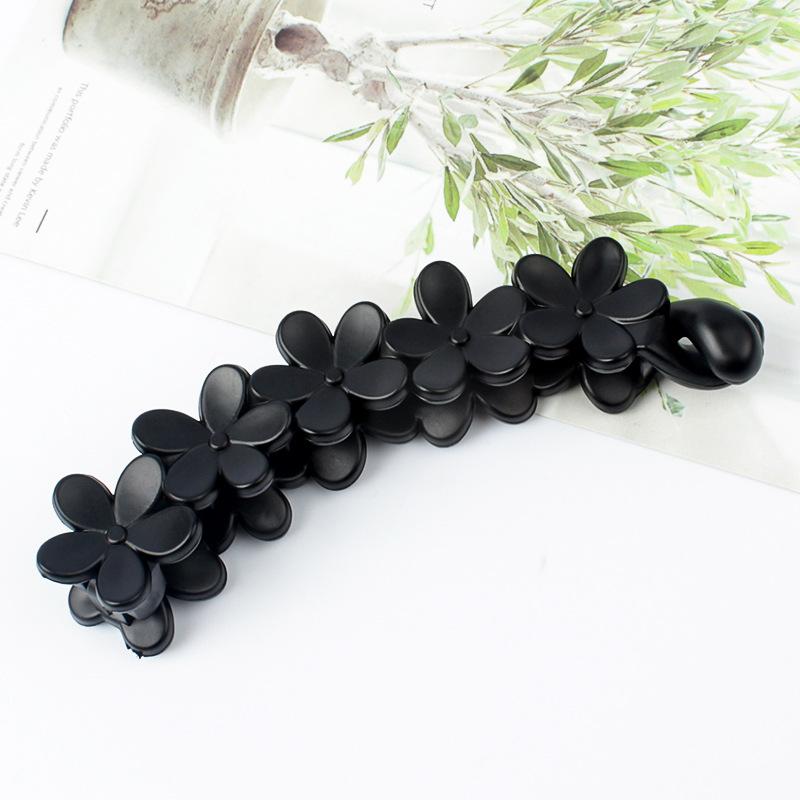 Frosted Banana Ponytail Clip Solid Color Hair Clip Women Hair Styling Clip Accessories Ponytail Barrettes Hair Claws Hairpins