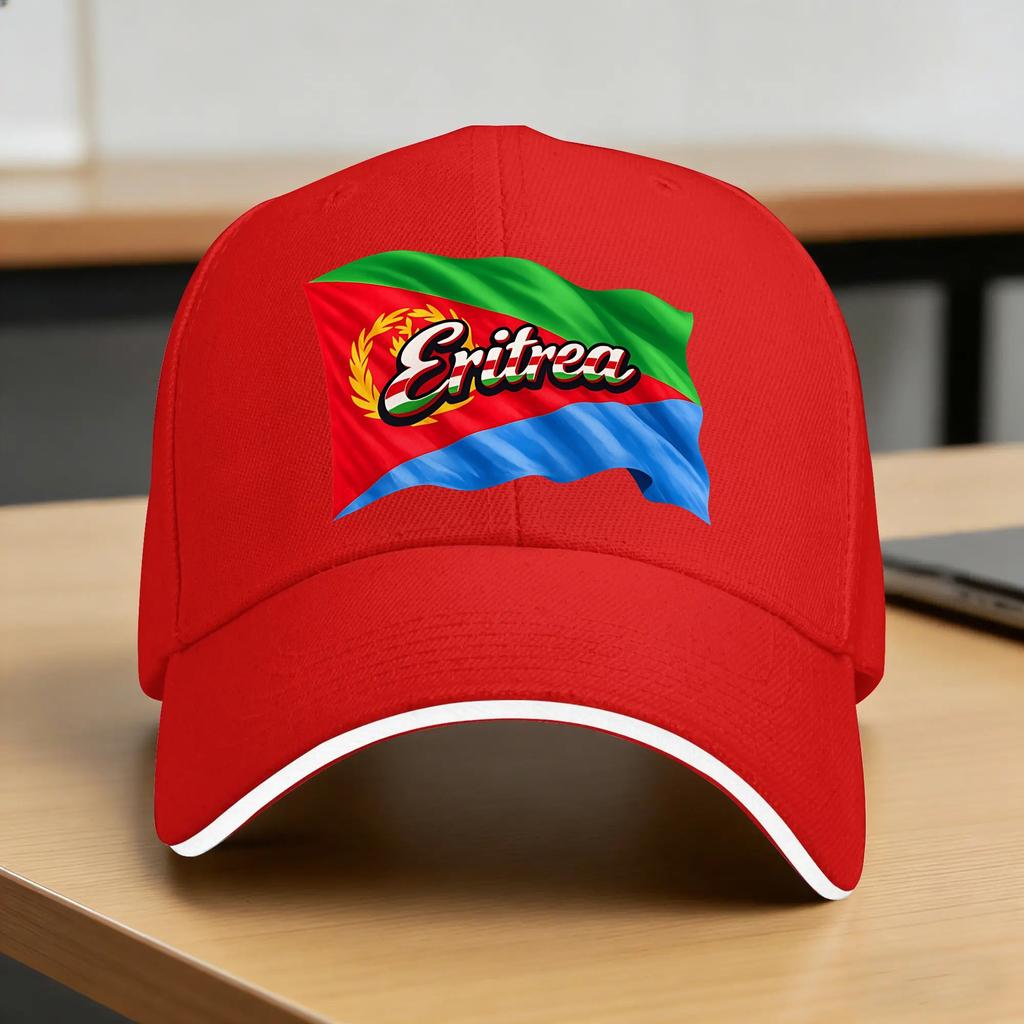Eritrea Flag Sun Baseball Cap Summer Women Unisex Design Trucker Hat High Quality Vintage Kpop Rock Snapback Cap