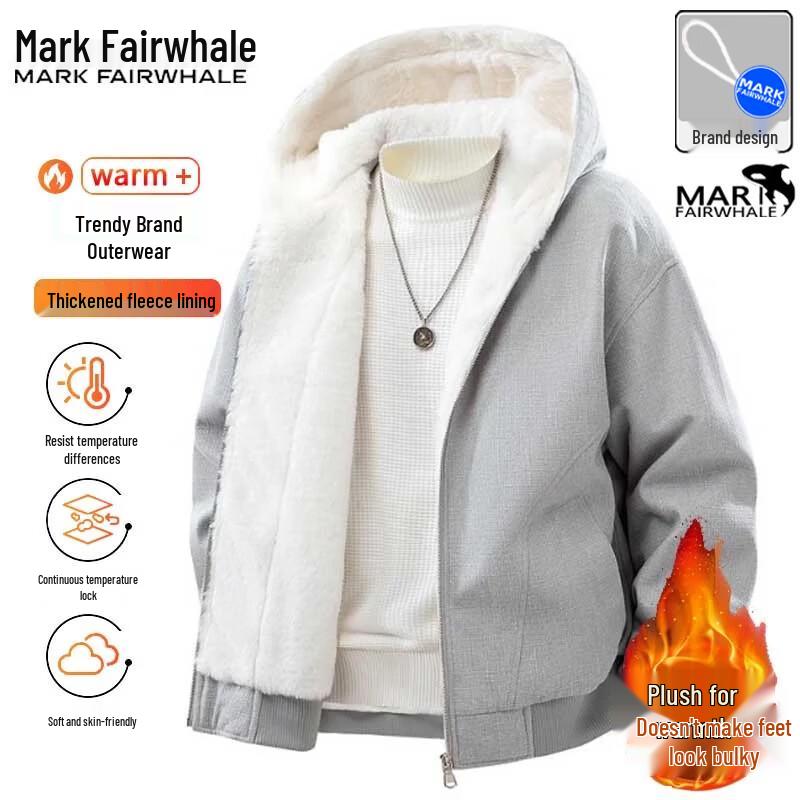 Mark Fairwhale Мужская зимняя куртка с капюшоном