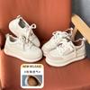 Platform white shoes women's spring and summer new versatile comfortable height increase casual sports board shoes small bread shoes