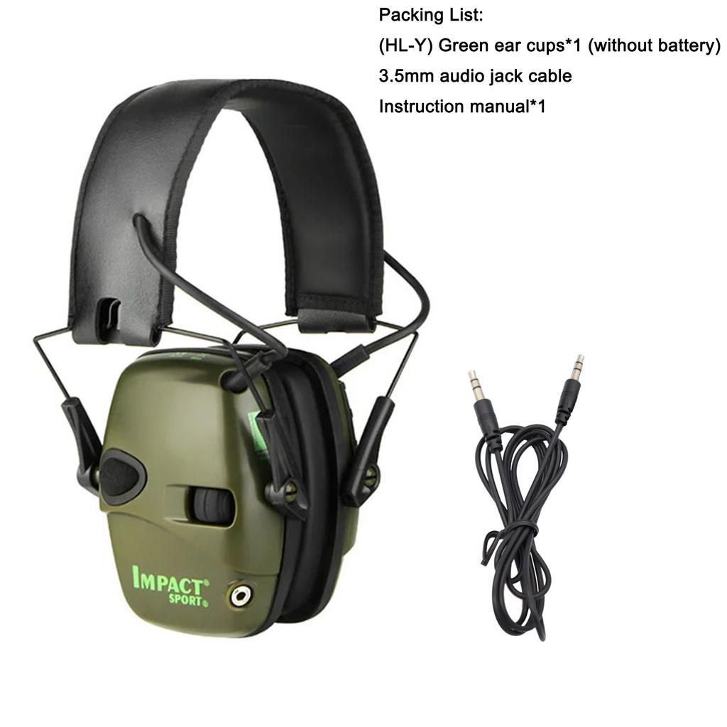 Professional Electronic Earmuffs NRR 23dB - Smart Noise Reduction & Sound Amplification Up To 82dB for Shooting/Hunting