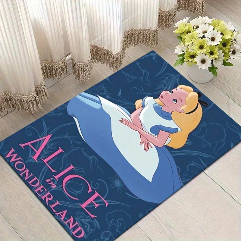 1pc Alice in Wonderland Maze Pattern Area Rug Soft Flannel Floor Mat for Living Room,Office,Bedroom and Carpet,Sofa Coffee Table Floor Mat