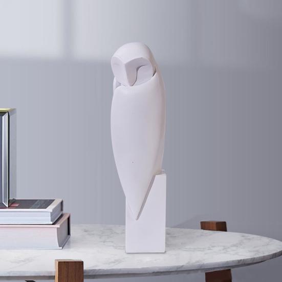 Статуя совы Минималистская скульптура совы Украшение для стола Декоративные фигурки совы для гостиной Офис Декор для книжной полки Подарок для любителей сов
