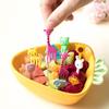 10Pcs Cartoon Animal Fruit Forks Cake Dessert Food Picks Lions Giraffe Elephants Animal Toothpicks Creative Food Presentation Tools for Kids