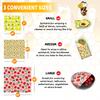 Reusable Beeswax Food Kitchen Wraps Fresh Food Keeper Eco Friendly Biodegradable Beeswax Wraps Durable and Easily Cleaned