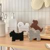 4pcs 3-Layer Dog Shape Sponge Scrubber Non-Scratch Puppy Sponge Rub  Kitchen