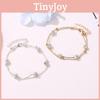 Chic Crystal Shell Anklet With Alloy Material And Geometric Style For Travel And Gift