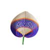 Chinese Style Hand-woven Fan Bamboo Heart Shaped Fan Weave Crafts Colorful Bamboo Fan  Cooling