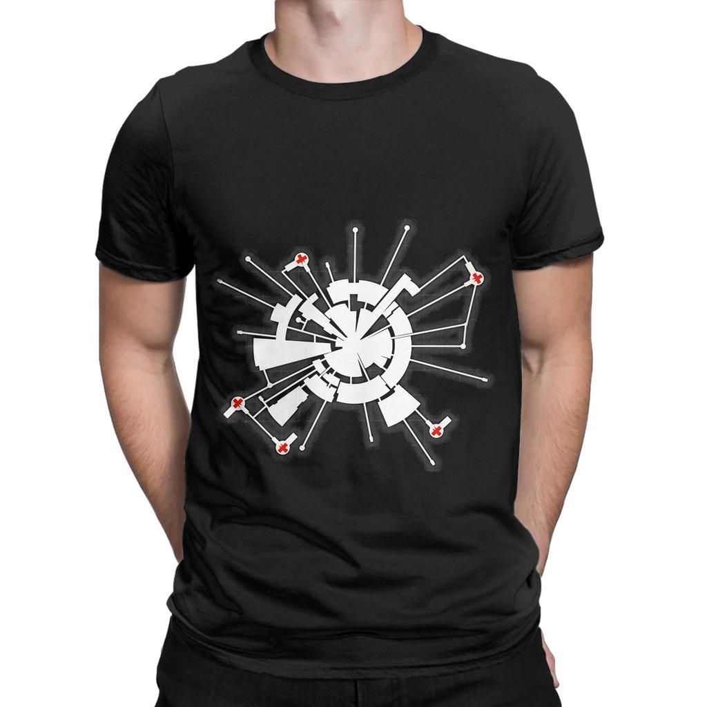 Moon Base Back Novelty 100% Cotton T-Shirt Space 1999 Tops Tees For Men