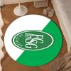 Saint Gall Green And White Heritage Round mat Home Decor, Chair rug For livingroom,Bedroom, doormat home decor Birthday Gift Christmas Gifts