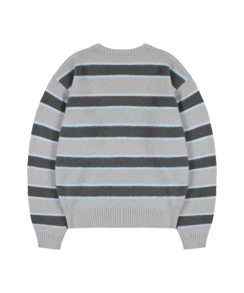 KAIFAI Kush Stripe Knit (Gray) K25Zb169