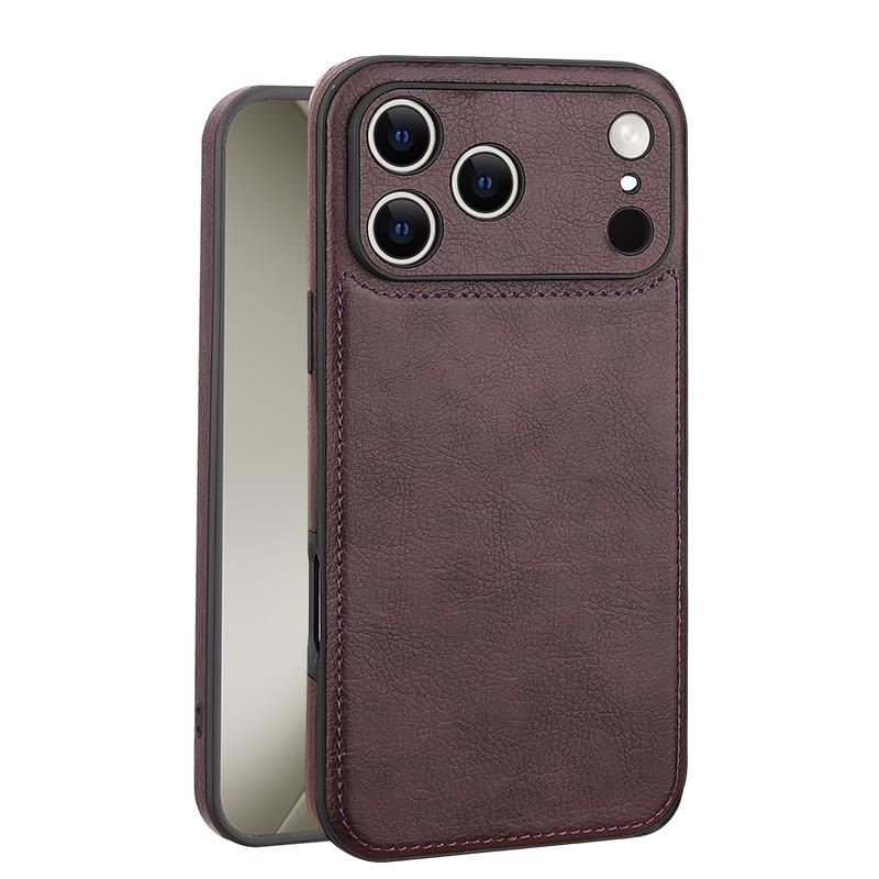 Для iPhone 17 16 15 14 13 12 11 Pro Max Plus Чехол Роскошный Мягкий Кожаный Задняя Панель Защита Объектива Край Полное Покрытие Чехол