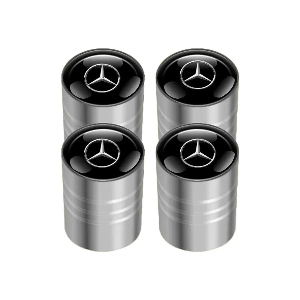 Автонаклейка 2025 Горячая Для Mercedes Benz 4шт Колпачки Клапанов Колес Автомобиля Колпачки Воздушных Штоков Для Mercedes Benz W203 W204 W205 W 206 W21
