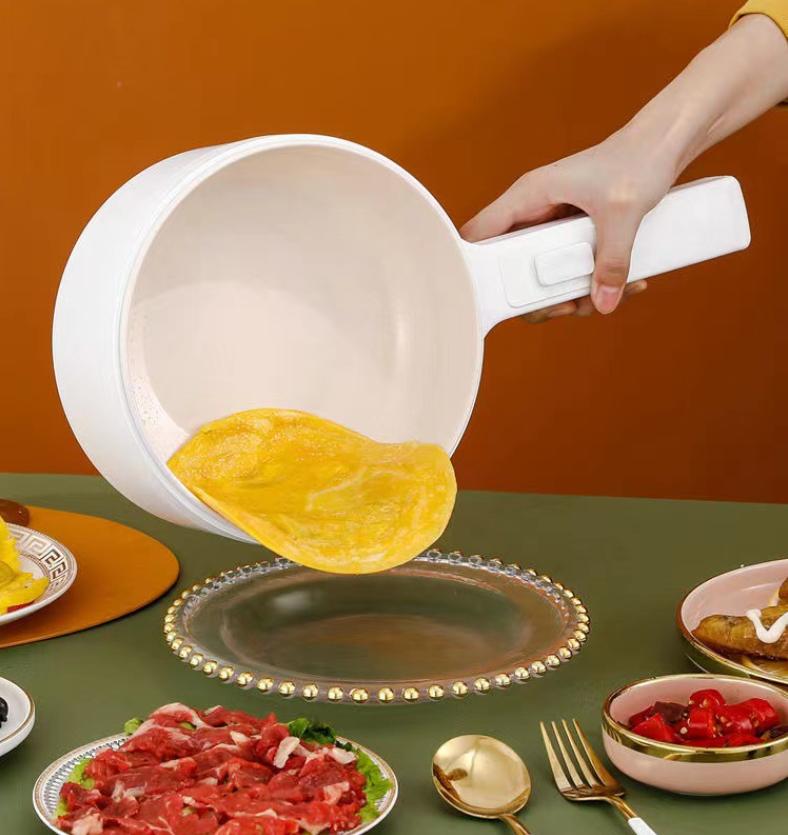 Бытовая интеллектуальная маломощная электрическая плита, рисоварка для студенческого общежития, суп-лапша с пароваркой, керамическая кастрюля, 2 л