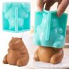2025 New Cute Capybara Milk Jelly Silicone Mold Pudding Capybara Dolphin Pudding Silicone Mould Home Baking Accessories