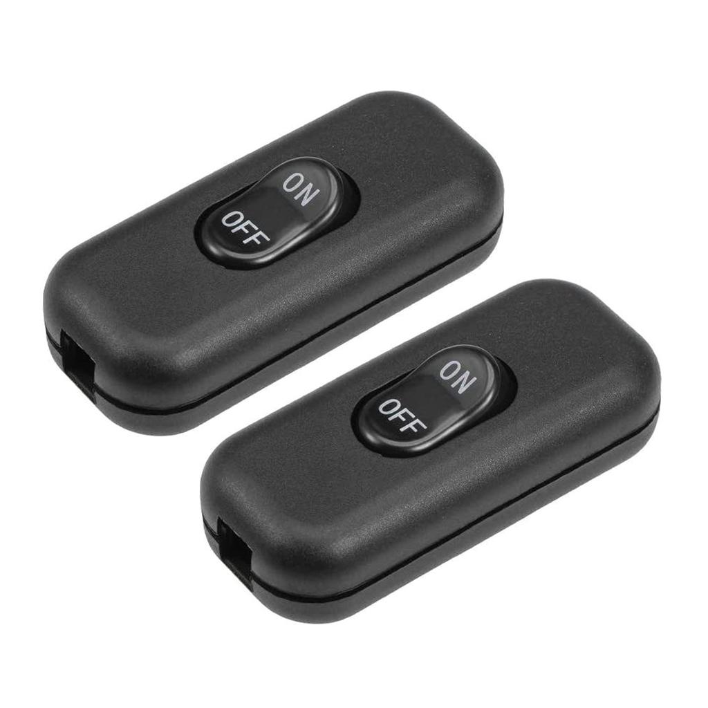 Pack of 2 Inlines Cord Switches 6A 250V Home Accessory for Table And Floor Lamp In Elegant Color Household Use