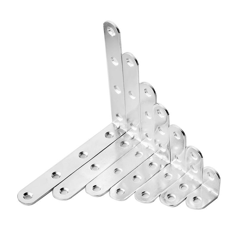 4-10 Hole L-Type Right Angle Bracket for Furniture Support and Iron Chair Connection.