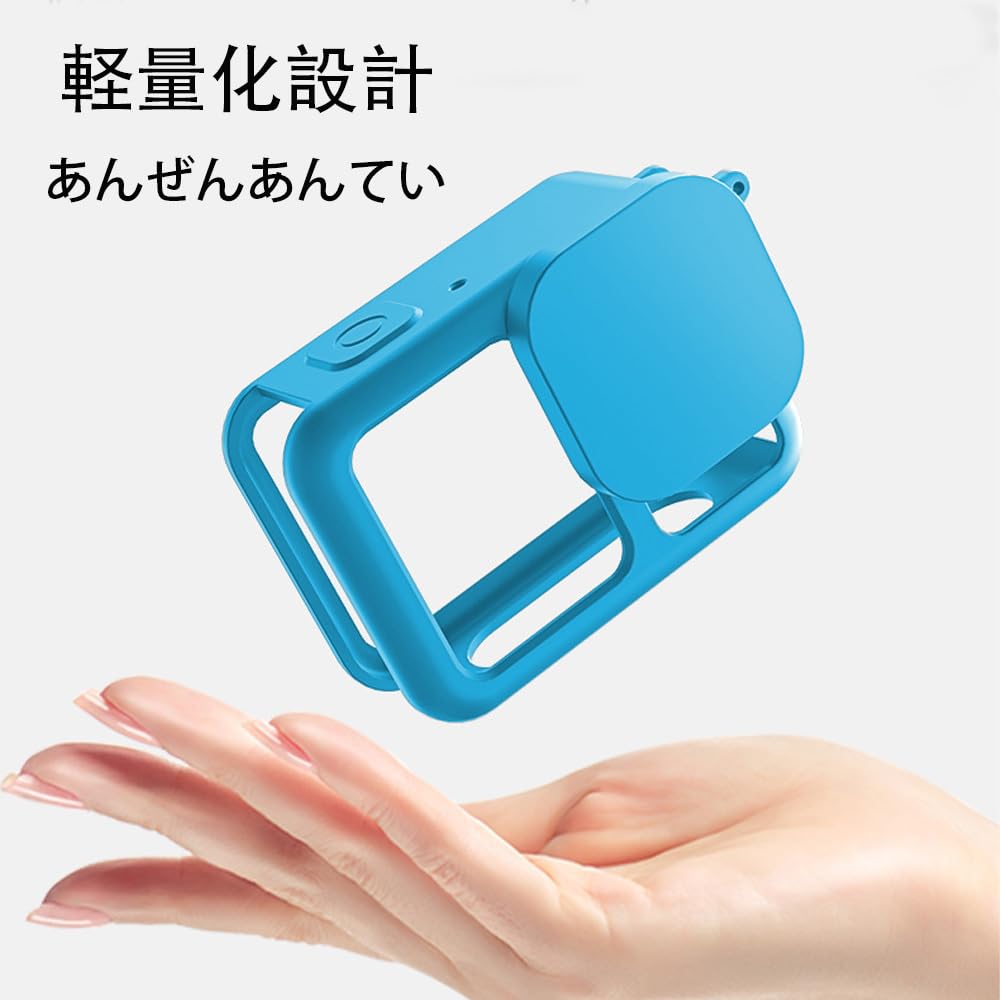 For GoPro HERO 13 Protective Case Blue Silica Gel Cover Lens Cover Full Protection Waterproof Fall Prevention Collision Prevention Pollution