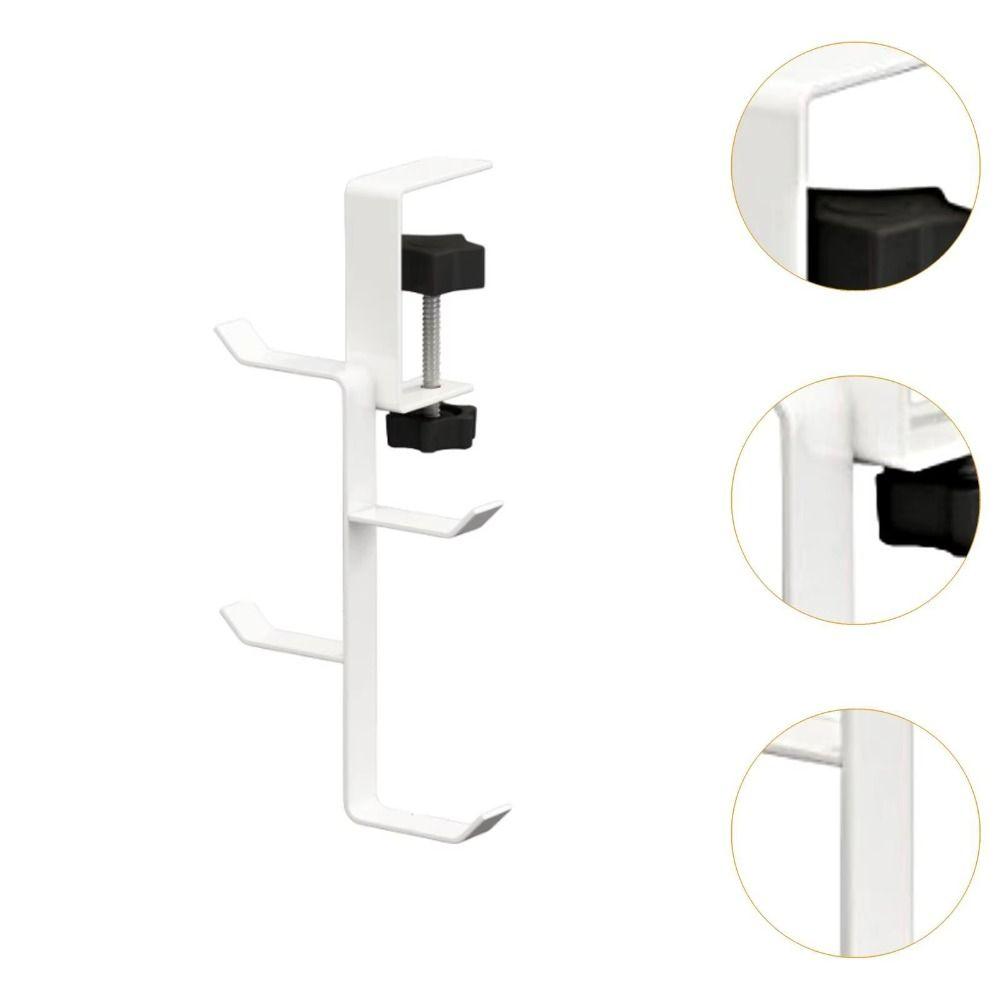 Punch-free Table Desk Hanger Adjustable Handbag Rack Holder Backpack Storage Hook for Desk Side