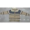 Womens Oversized Fair Isle Knit Cardigan Sweater With Button Front Round Neck Loose Fit Winter
