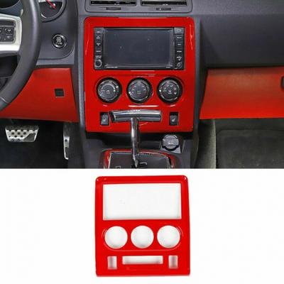 Красная ABS Панель отделки центральной консоли навигации GPS для Dodge Challenger 2009-2014