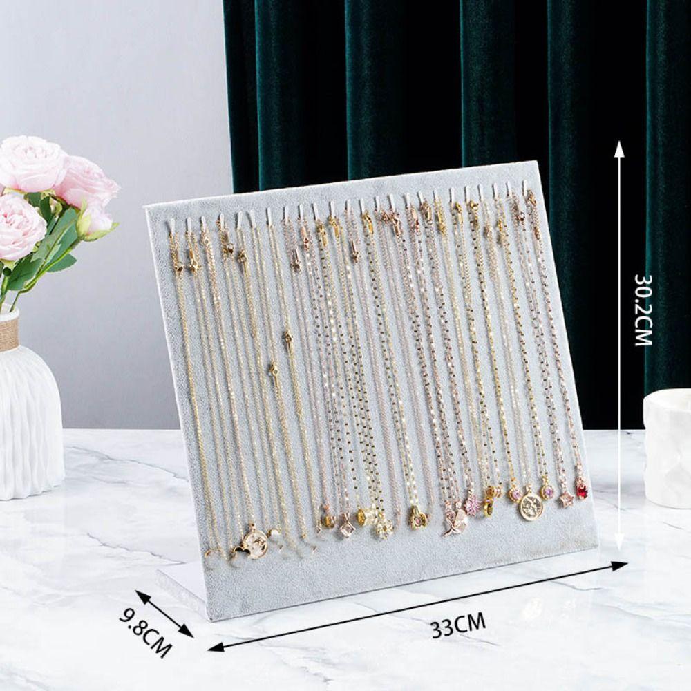 Large Bracelet Display Rack Flannel Jewelry Collection Rack New Necklace Display Shelf