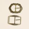 Carved Belt Buckle Square Pin Buckle Zinc Alloy Western Denim Belt Buckle Retro Casual Buckle