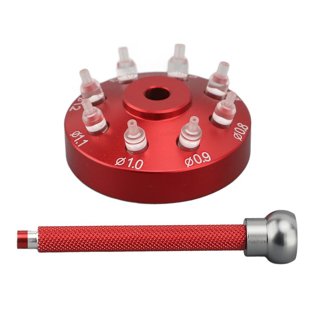 Инструмент для установки стрелок часов, стальной, с 8 насадками для установки, для часовщика