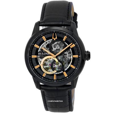 Классические мужские часы Sutton Black Skeleton Dial Automatic 98A283