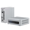 UOWAMOU Mini - это компактный компьютер с процессором Pentium Gold 6500Y, 16 ГБ ОЗУ, 256 ГБ SSD серебристого цвета и Windows 11. Среди особенностей - стандартный проводной LAN-порт RJ45