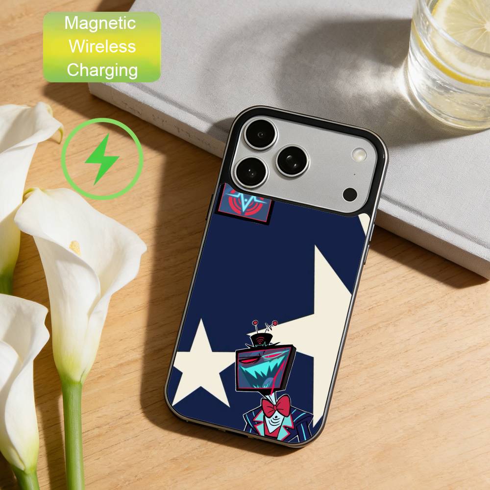 V-Vox Sleek Trendy Vibe Phone Case For iPhone17,16,15,14,13,12,Wireless charging protective case soft cover