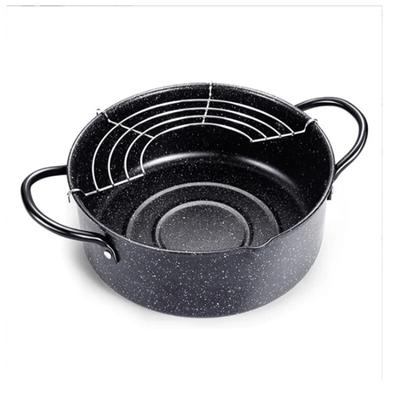 Диаметр 20 см, бытовая фритюрница из медицинского камня с антипригарным покрытием в японском стиле, подходит как для газовых, так и для индукционных плит, сковорода