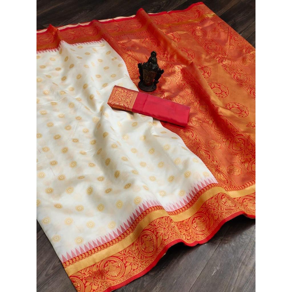 Сари Banarasi из мягкого шелка. Блузка (Необходимо сшить по размеру и посадке)