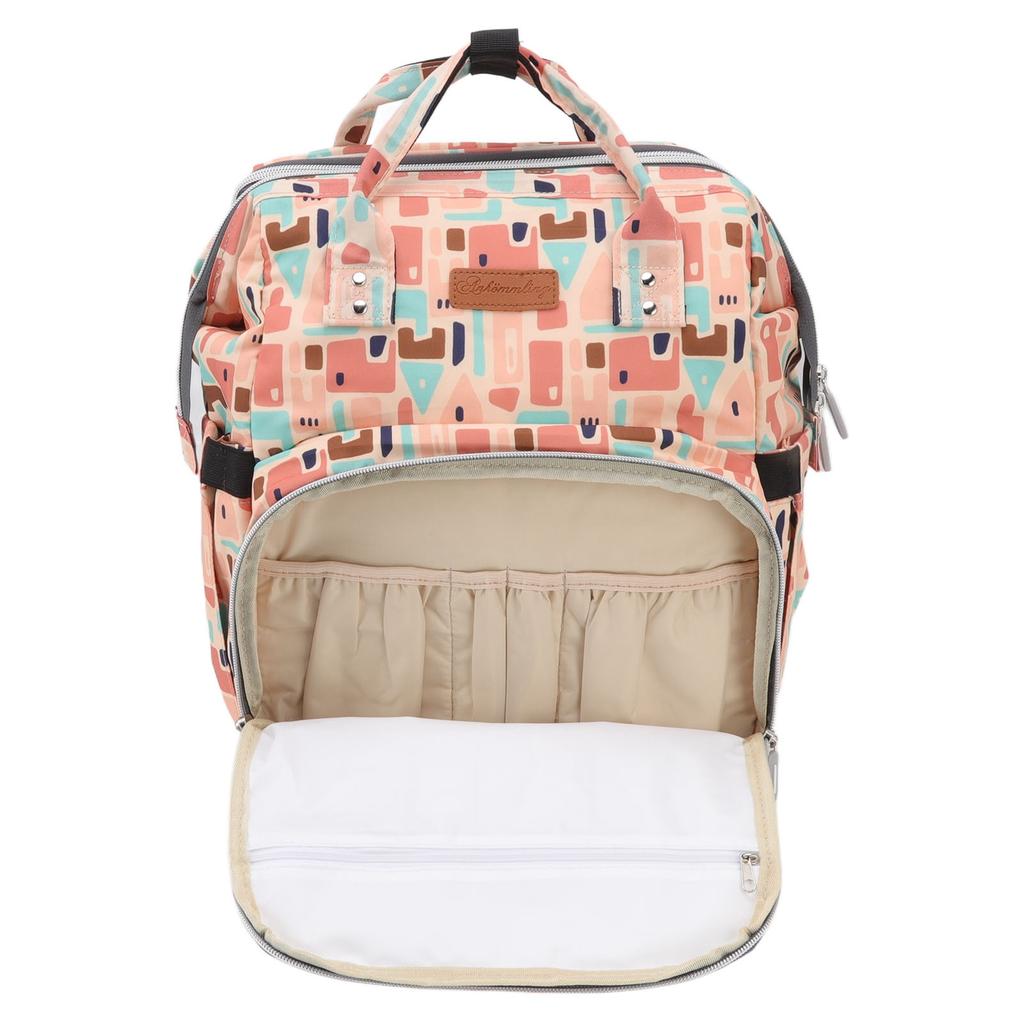 Baby Diaper Changing Bag Portable Crib Backpack Multifunctional Folding 20L Large Capacity for