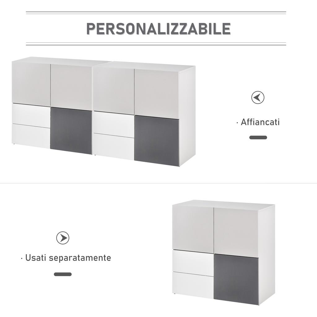 Chest of Drawers, Sideboard, Cube Storage Cabinet Floor Standing Cupboard for Dining Room Kitchen Living Room Bedroom