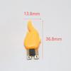 3v Led Flame Light 0.5w 20ma 2200k Cob Chip Candle Accessories Flickering Fire Diy Candles Binking Leds Lamp Bulb Birthday Party