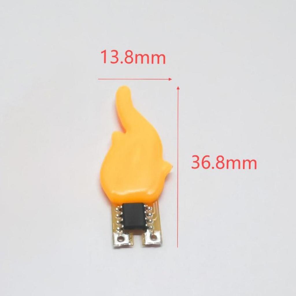 3v Led Flame Light 0.5w 20ma 2200k Cob Chip Candle Accessories Flickering Fire Diy Candles Binking Leds Lamp Bulb Birthday Party