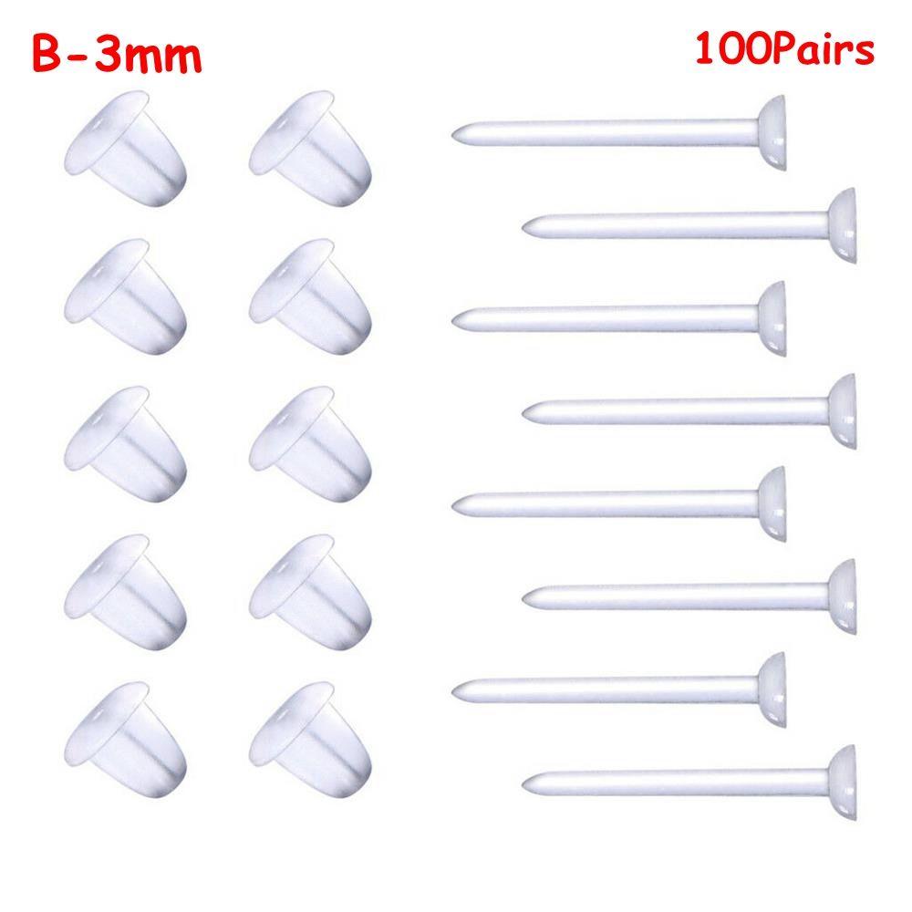 DIY Jewelry Findings Fashion Rubber Earring Back Stoppers Plug Earring Ear Post Nuts