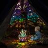 Wooden Hollow LED Projection Night Lamp  Bohemian Colorful Projector Desk Lamp Household Home Decor Holiday Atmosphere Lighting