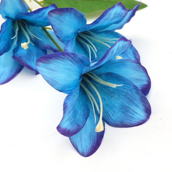 Simulated Flower Fake Lilies Silk Material Home Office Wedding Party Appearance Faux Flower Christmas Decoration