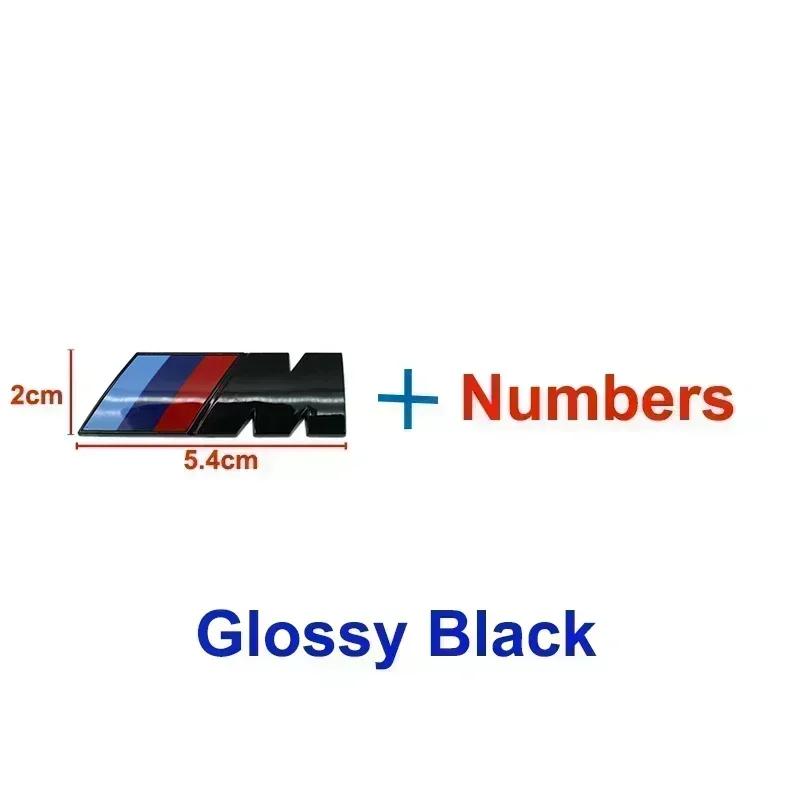 BBKI7 3D ABS Car Rear Trunk Badge Sticker for BMW M Power X1 X2 X3 X4 X5 X6 X7 X8 F46 F30 F31 F34 F35 F3 135i 145i 540i 530i 550i