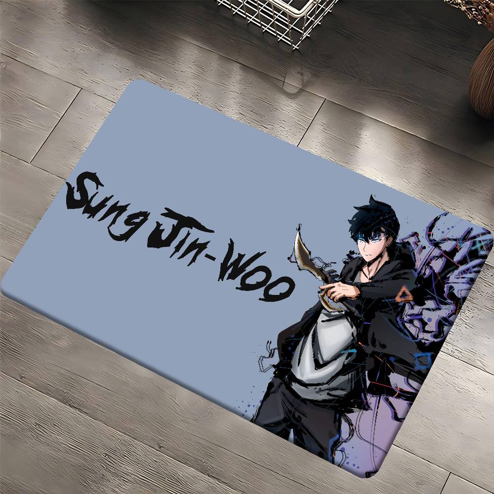 S-Solo Leveling Floor Mat Retro Multiple Choice Living Room Kitchen Rug Non-Slip Modern Home Decor