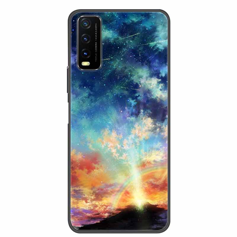 Чехол для Vivo Y20 Мраморный Мягкий Силиконовый Задний Чехол для Vivo Y20S Y20 S Y 20i Чехол для Телефона для Vivo V2027 Y20i Coque Funda Сумка